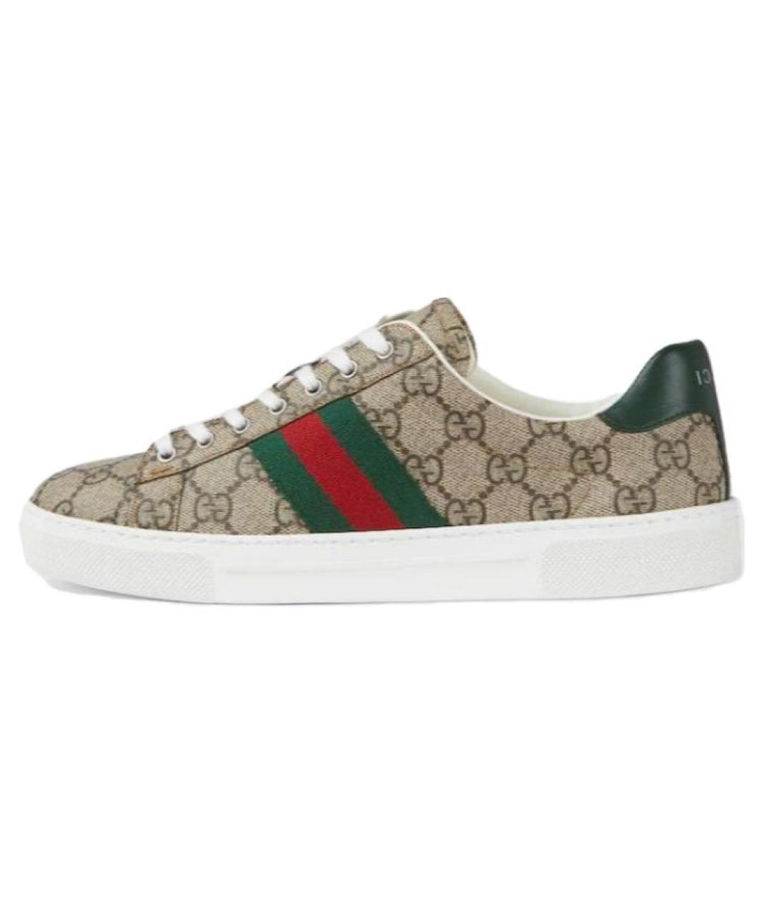 GUCCI Бежевые кеды, фото 2