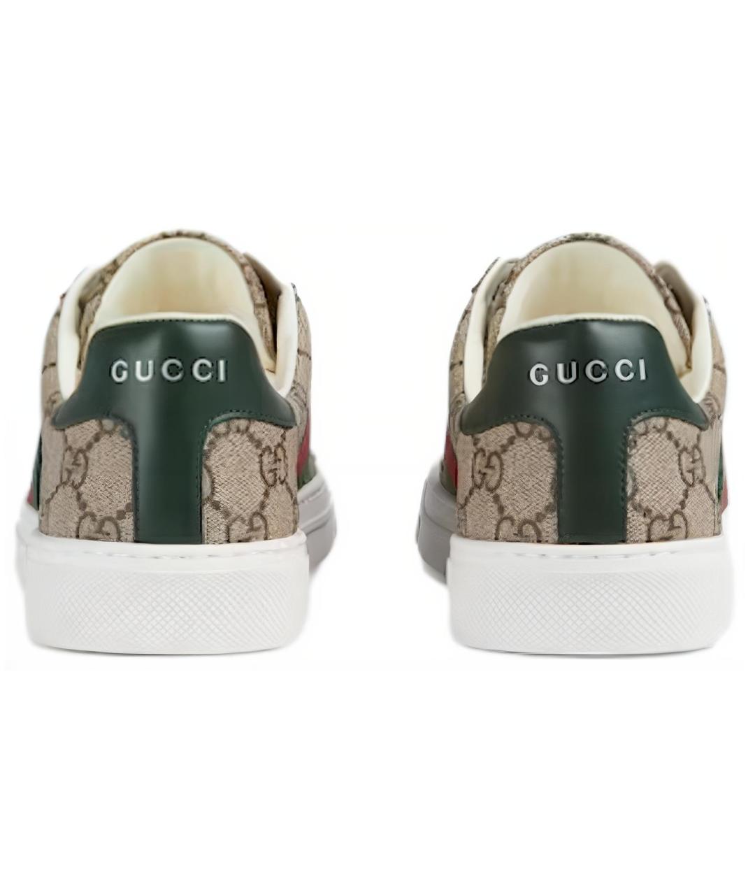 GUCCI Бежевые кеды, фото 6