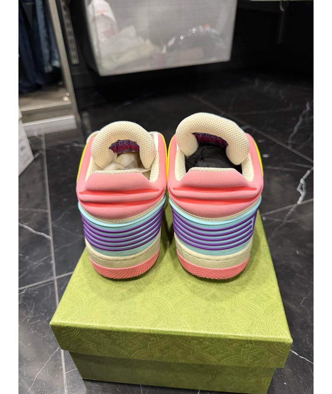 GUCCI Кожаные кроссовки, фото 4