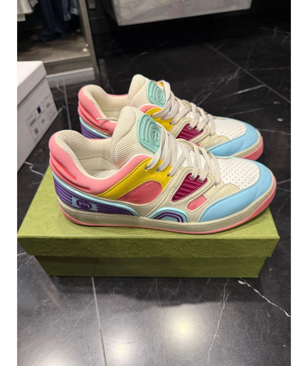 GUCCI Кожаные кроссовки, фото 7