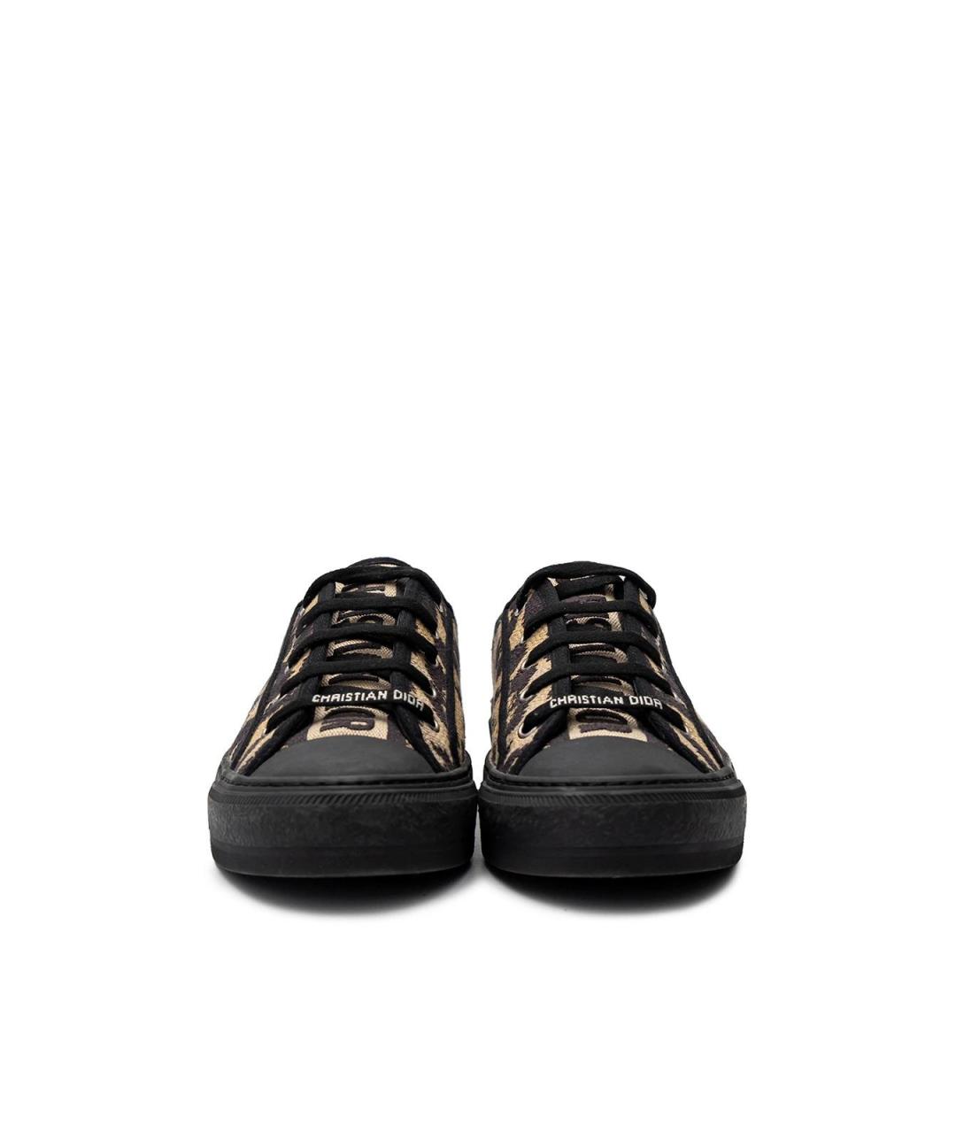 CHRISTIAN DIOR Бежевые текстильные кеды, фото 5