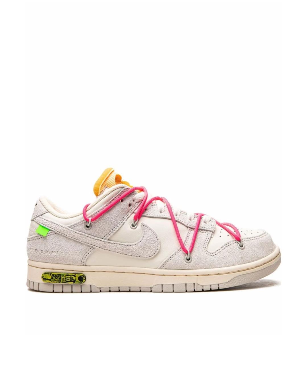 NIKE X OFF-WHITE Мульти замшевые низкие кроссовки / кеды, фото 4