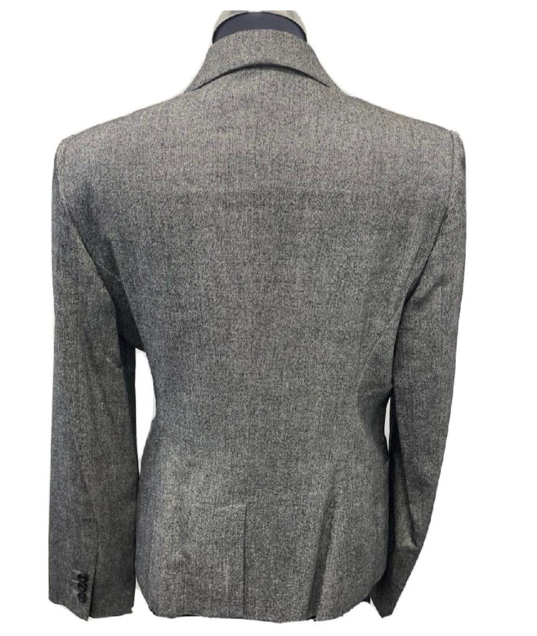GUCCI Серый шерстяной жакет/пиджак, фото 3