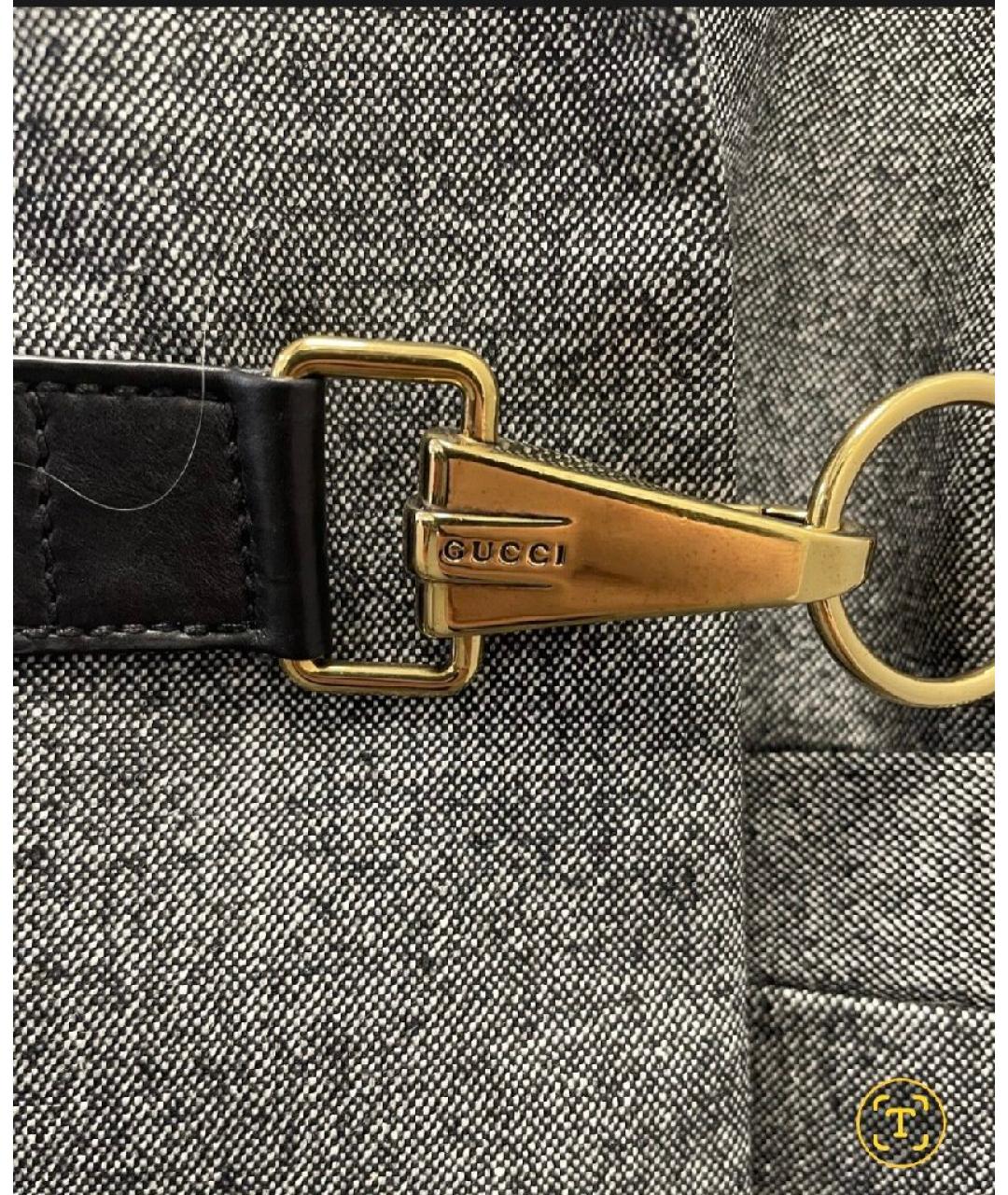 GUCCI Серый шерстяной жакет/пиджак, фото 2