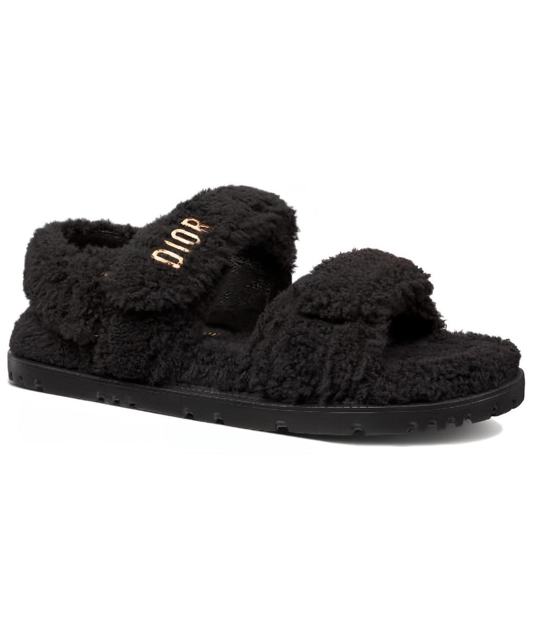 CHRISTIAN DIOR Черные сандалии, фото 3