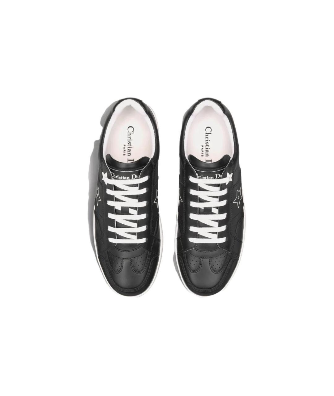 CHRISTIAN DIOR Черные кожаные кроссовки, фото 4