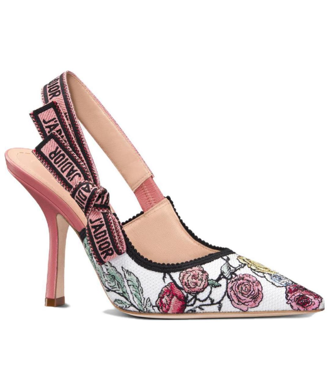 CHRISTIAN DIOR Розовые текстильные туфли, фото 3