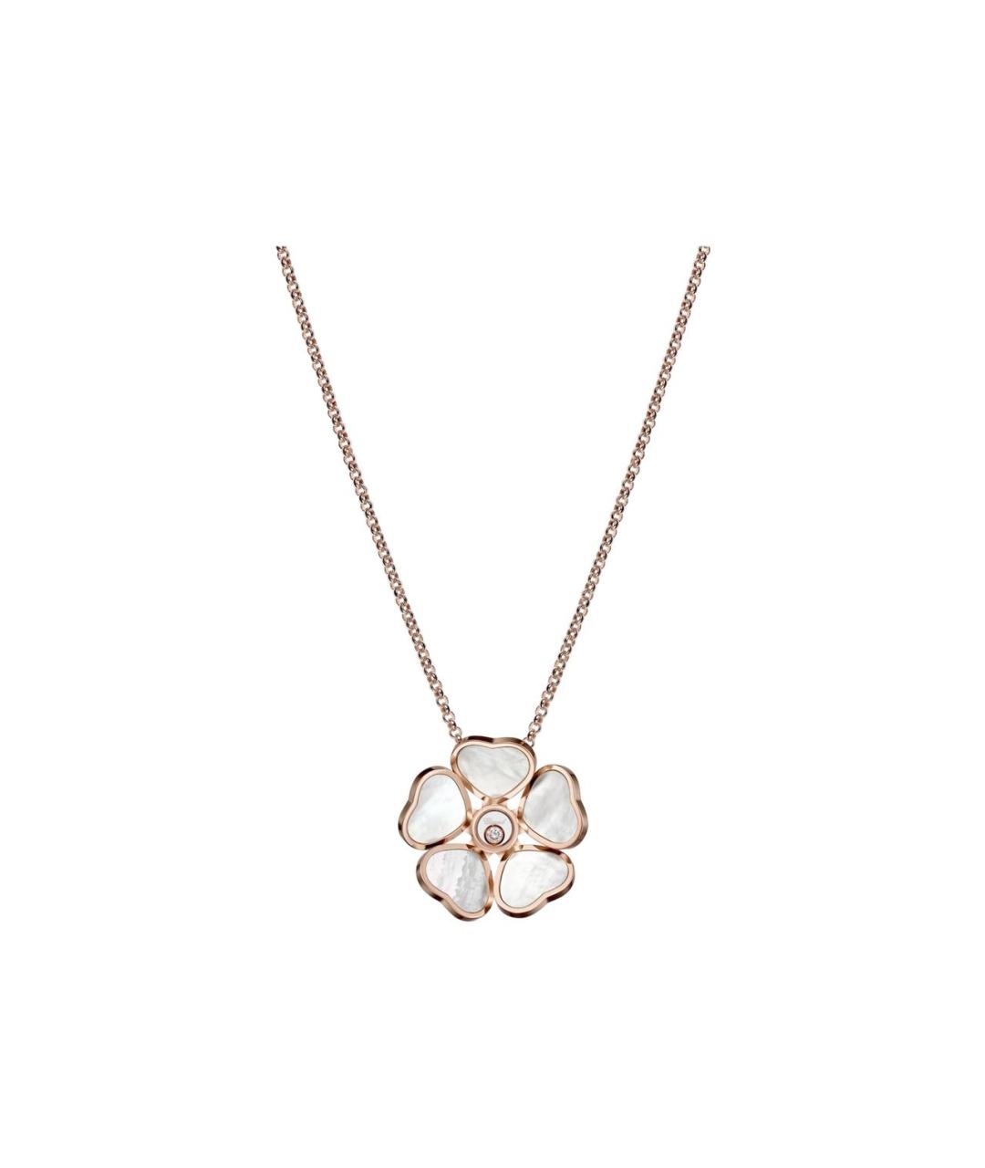 CHOPARD Белое колье из розового золота, фото 1