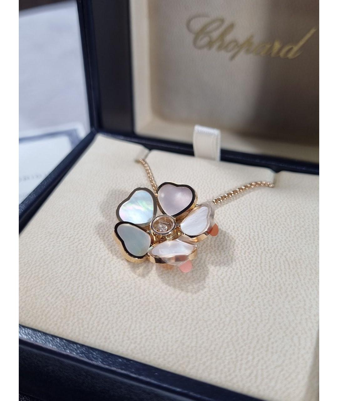 CHOPARD Белое колье из розового золота, фото 5