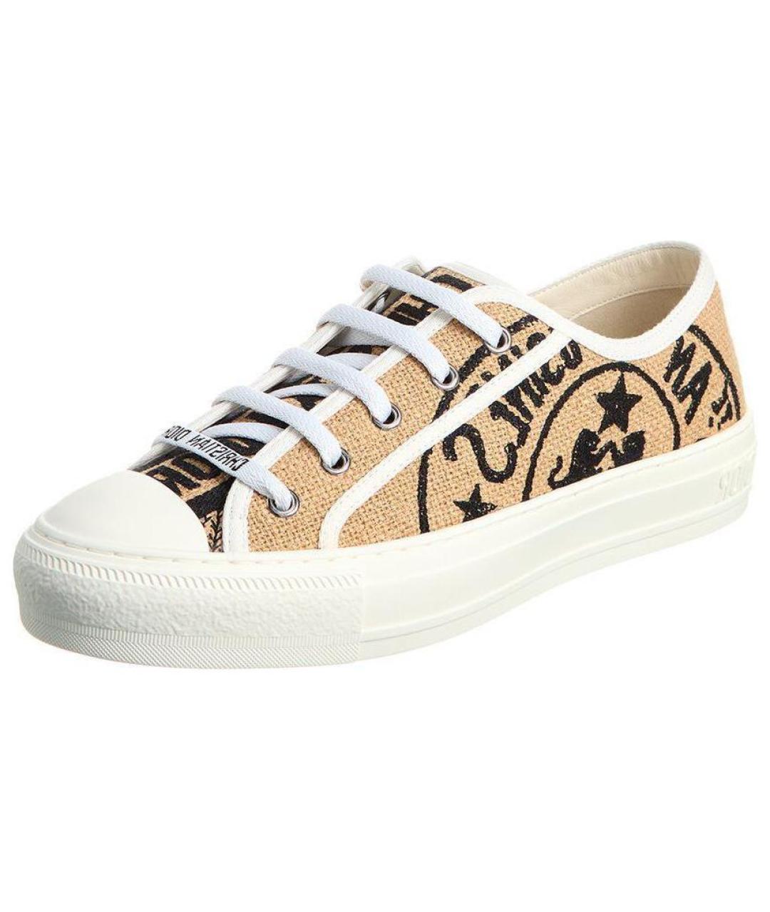 CHRISTIAN DIOR Мульти текстильные кроссовки, фото 2