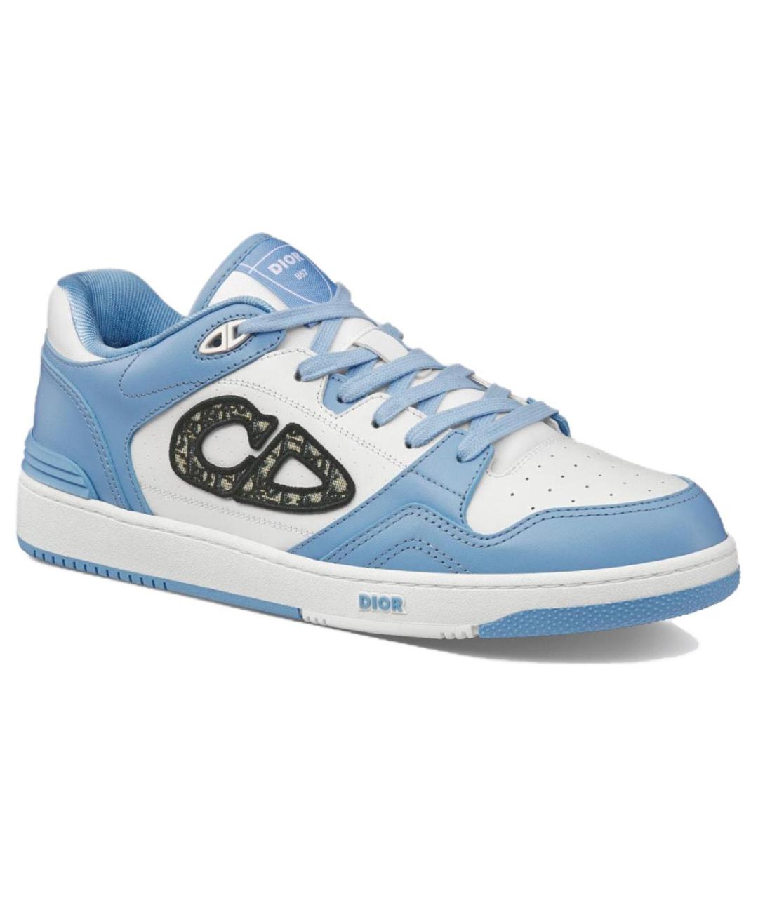 CHRISTIAN DIOR Голубые кожаные кроссовки, фото 3
