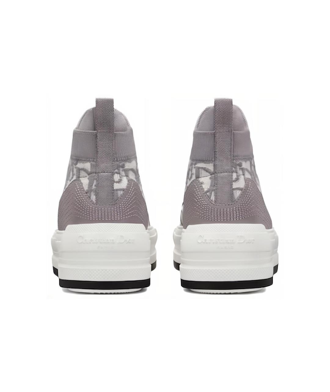 CHRISTIAN DIOR Серые бархатные кроссовки, фото 6