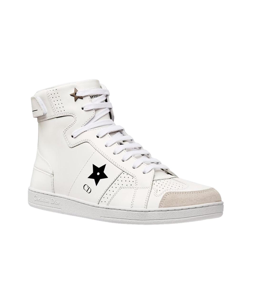 CHRISTIAN DIOR Белые кожаные кеды, фото 2