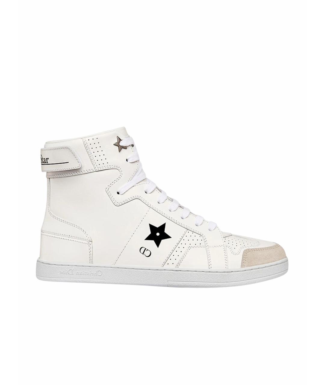 CHRISTIAN DIOR Белые кожаные кеды, фото 1