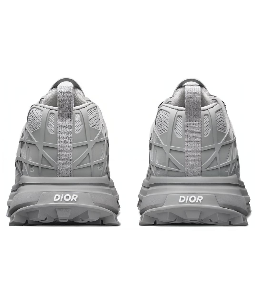 CHRISTIAN DIOR Серые низкие кроссовки / кеды, фото 4