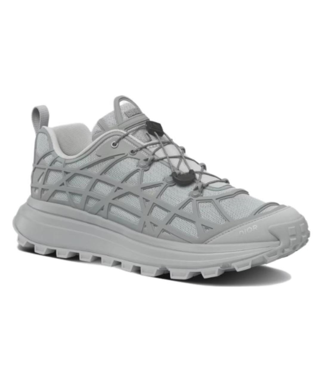 CHRISTIAN DIOR Серые низкие кроссовки / кеды, фото 3