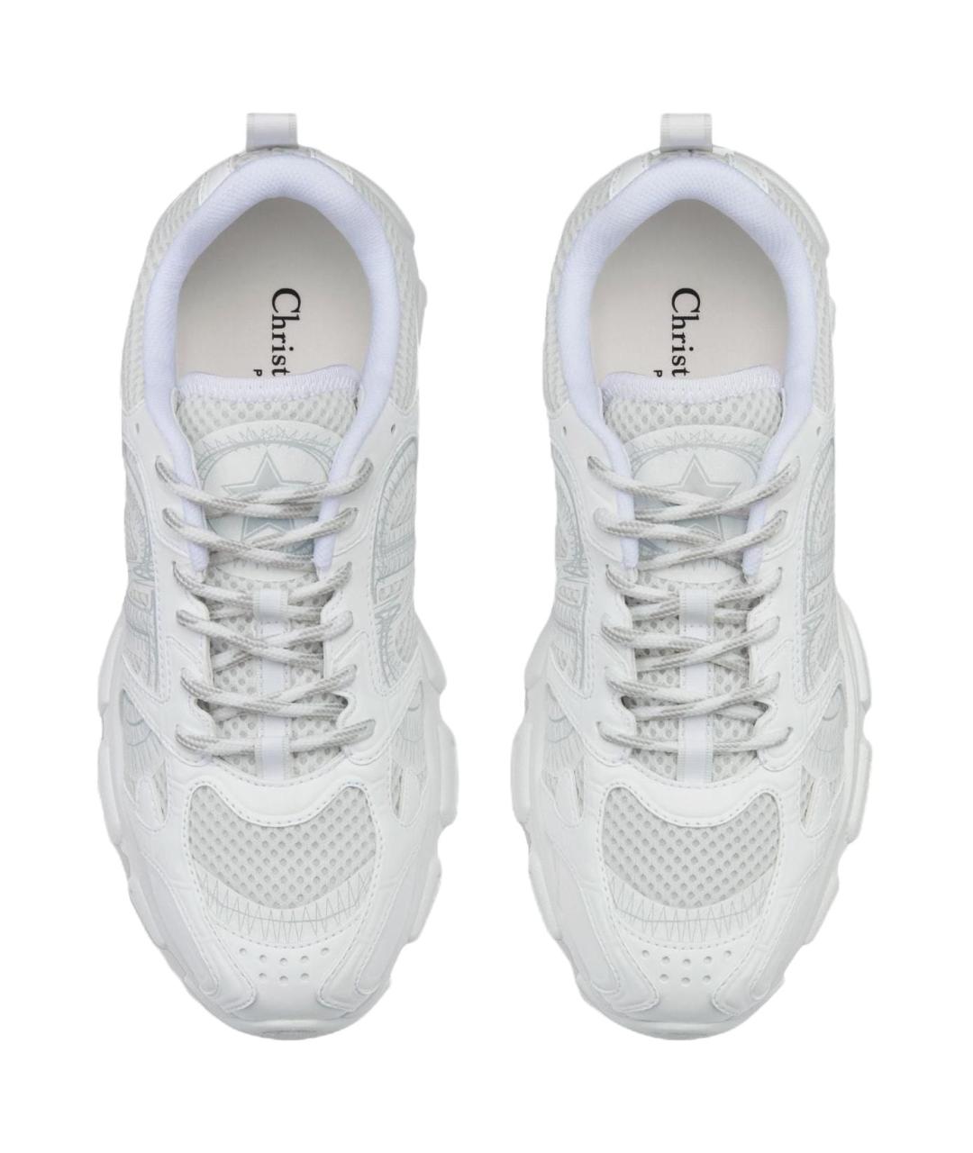CHRISTIAN DIOR Белые текстильные кроссовки, фото 4