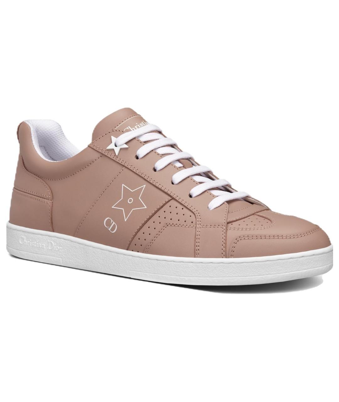 CHRISTIAN DIOR Розовые кожаные кроссовки, фото 3
