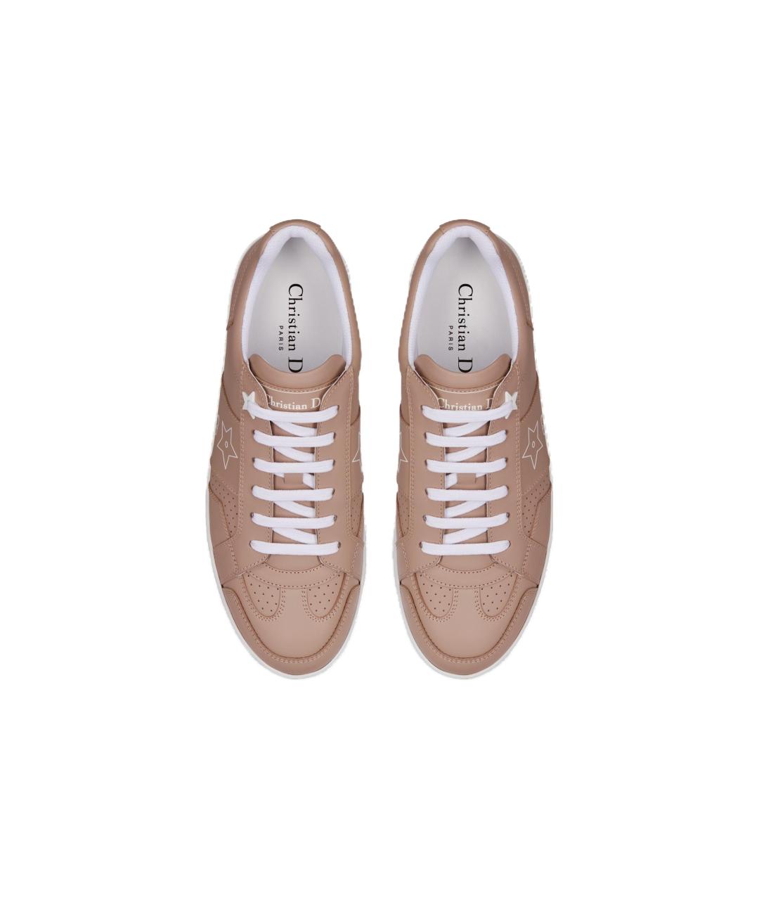 CHRISTIAN DIOR Розовые кожаные кроссовки, фото 5