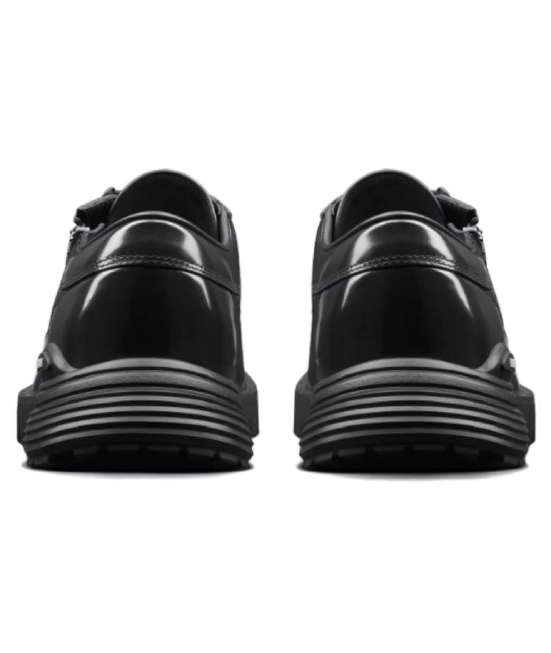 CHRISTIAN DIOR Черные кожаные низкие кроссовки / кеды, фото 5