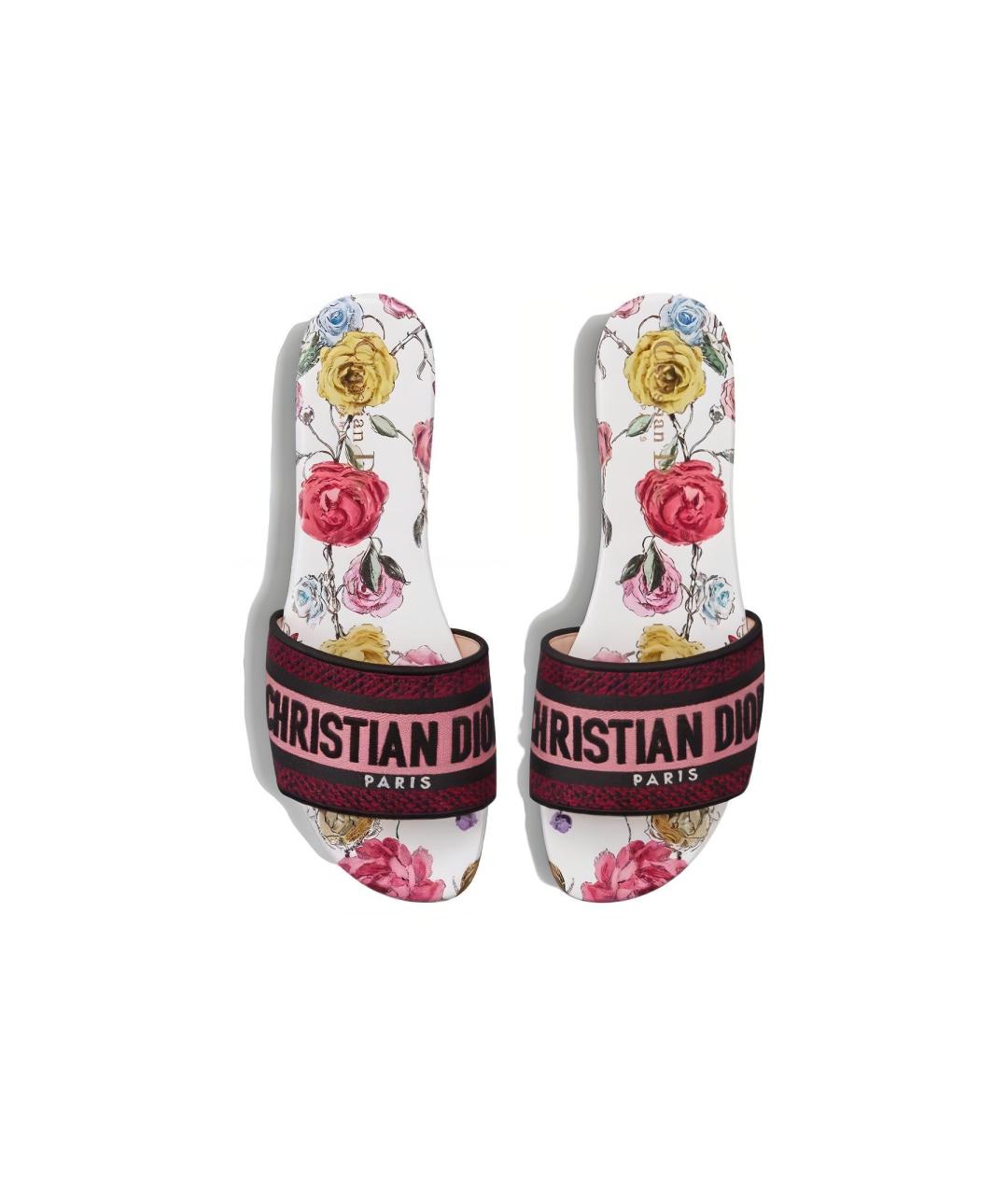 CHRISTIAN DIOR Розовые шлепанцы, фото 5