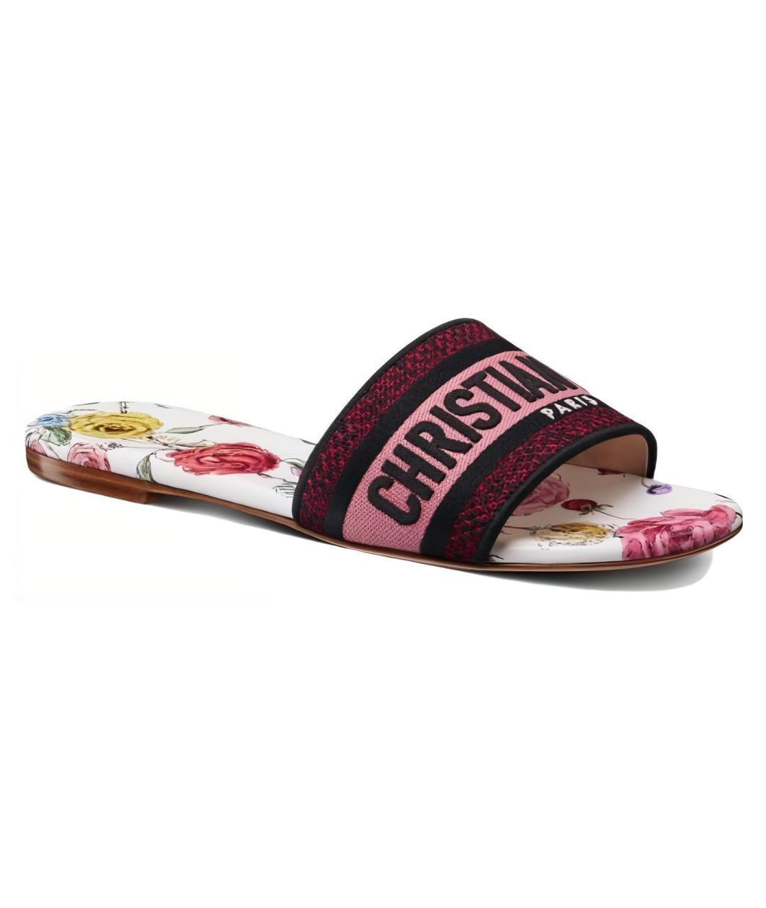 CHRISTIAN DIOR Розовые шлепанцы, фото 3