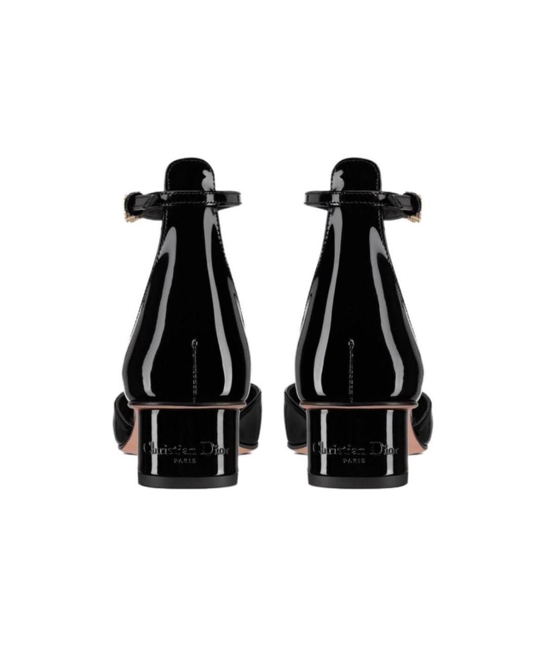 CHRISTIAN DIOR Черные туфли из лакированной кожи, фото 5