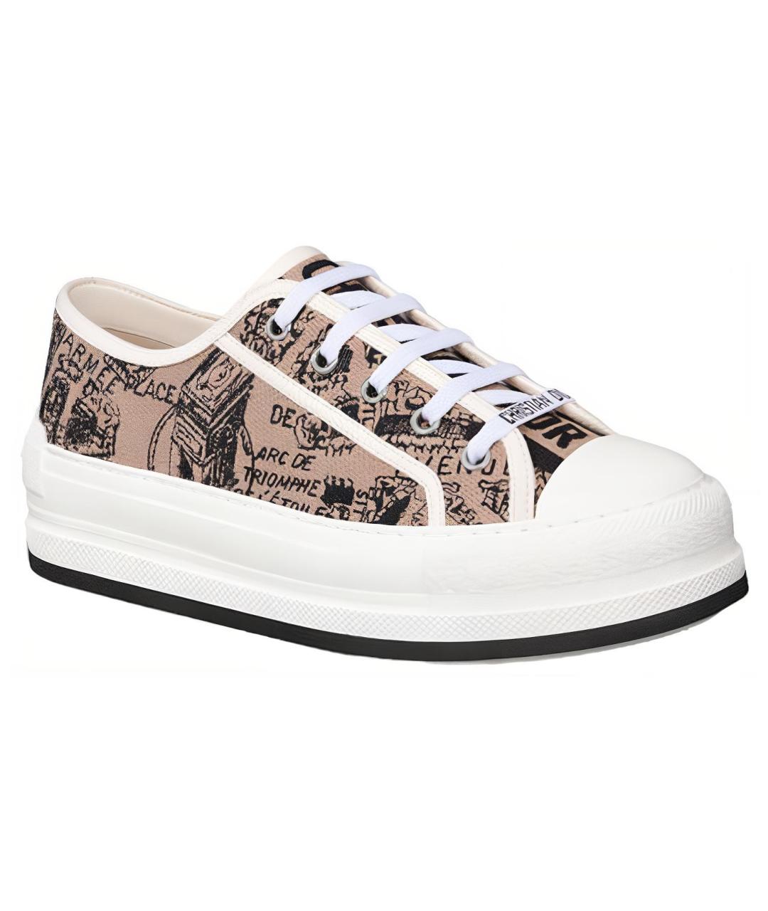 CHRISTIAN DIOR Бежевые кроссовки, фото 3