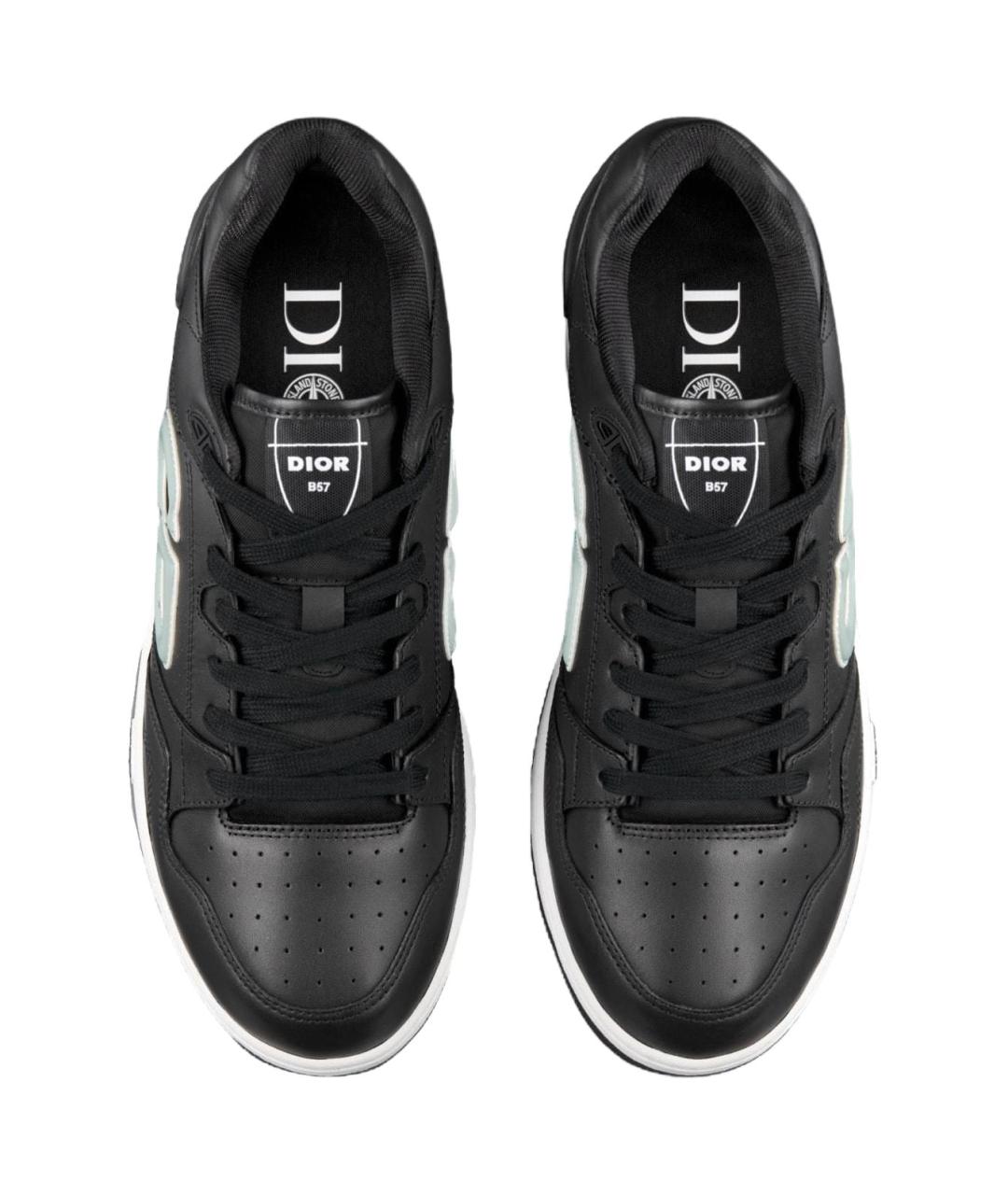 CHRISTIAN DIOR Черные кожаные кроссовки, фото 4