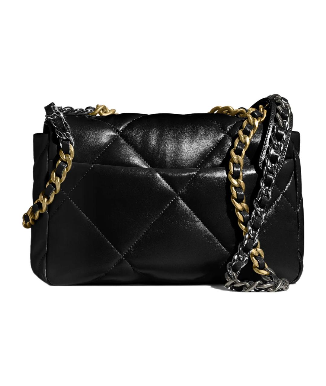CHANEL Черная кожаная сумка через плечо, фото 3