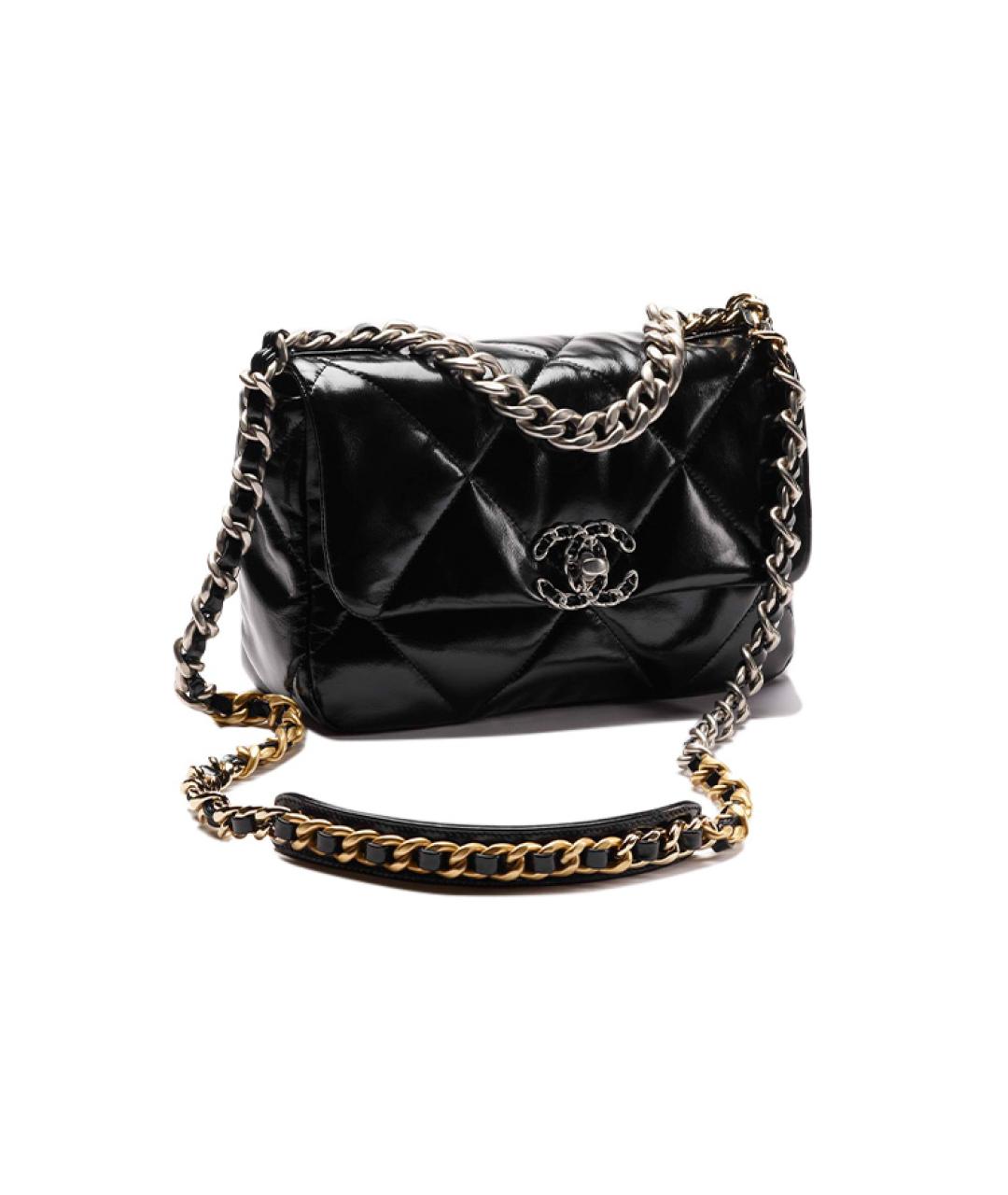 CHANEL Черная кожаная сумка через плечо, фото 2