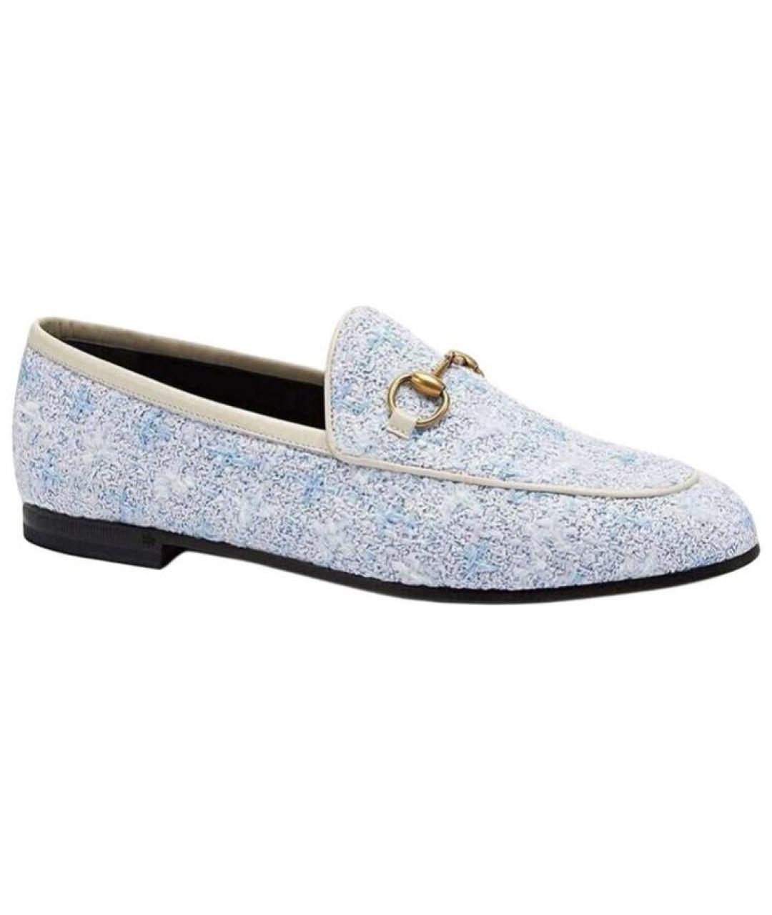 GUCCI Голубые лоферы, фото 1