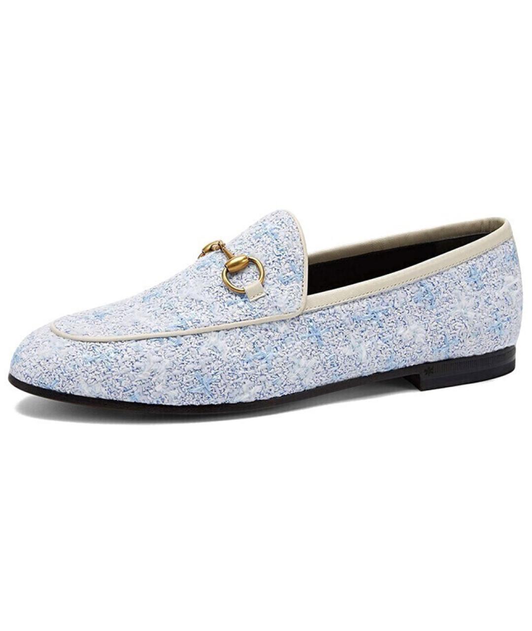 GUCCI Голубые лоферы, фото 2