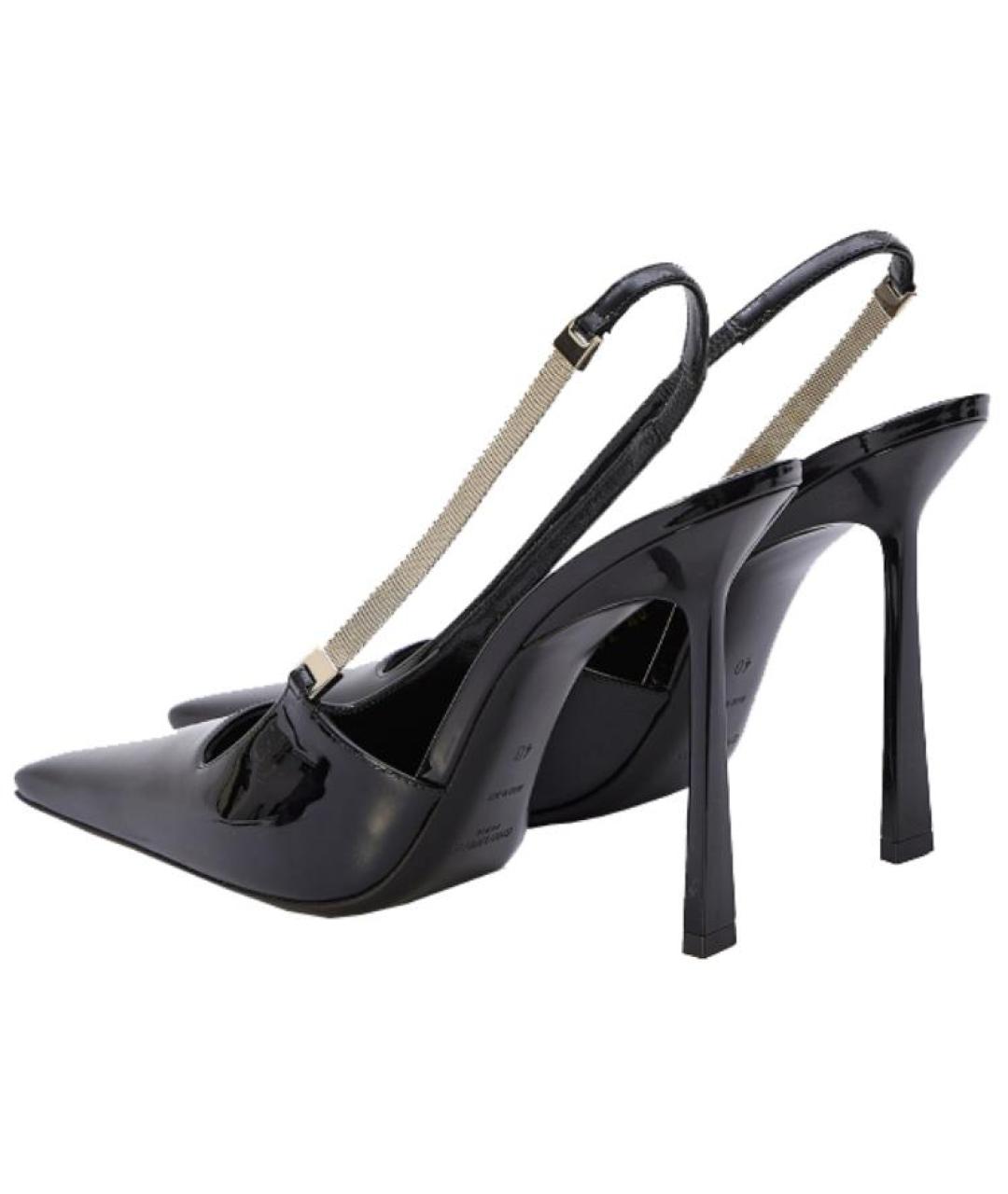 SAINT LAURENT Черные туфли из лакированной кожи, фото 5