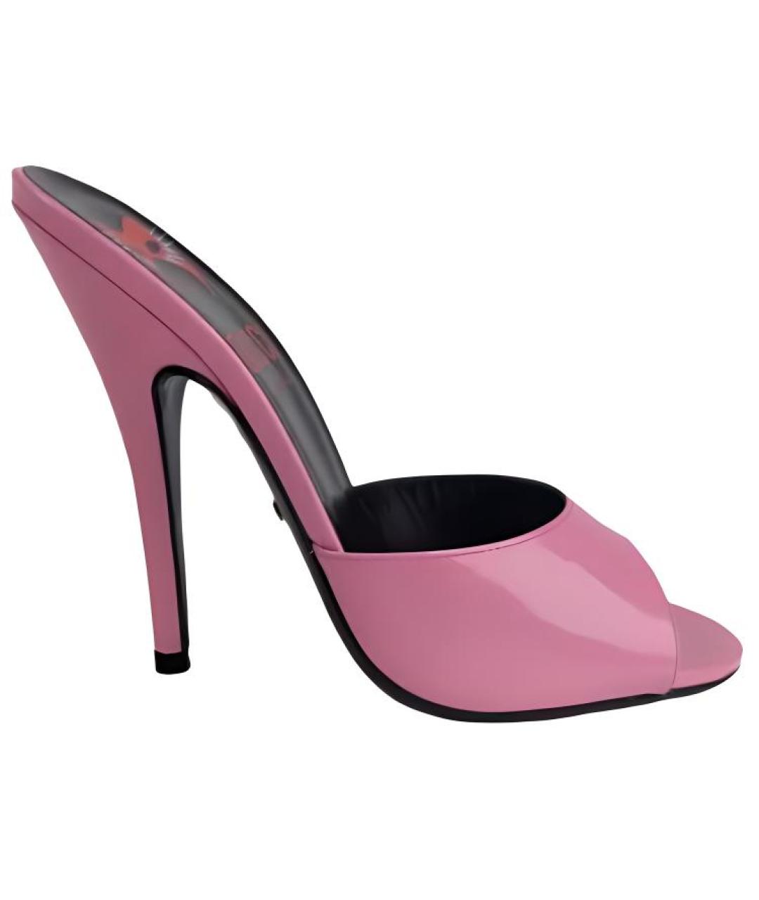 GUCCI Розовые кожаные босоножки, фото 1