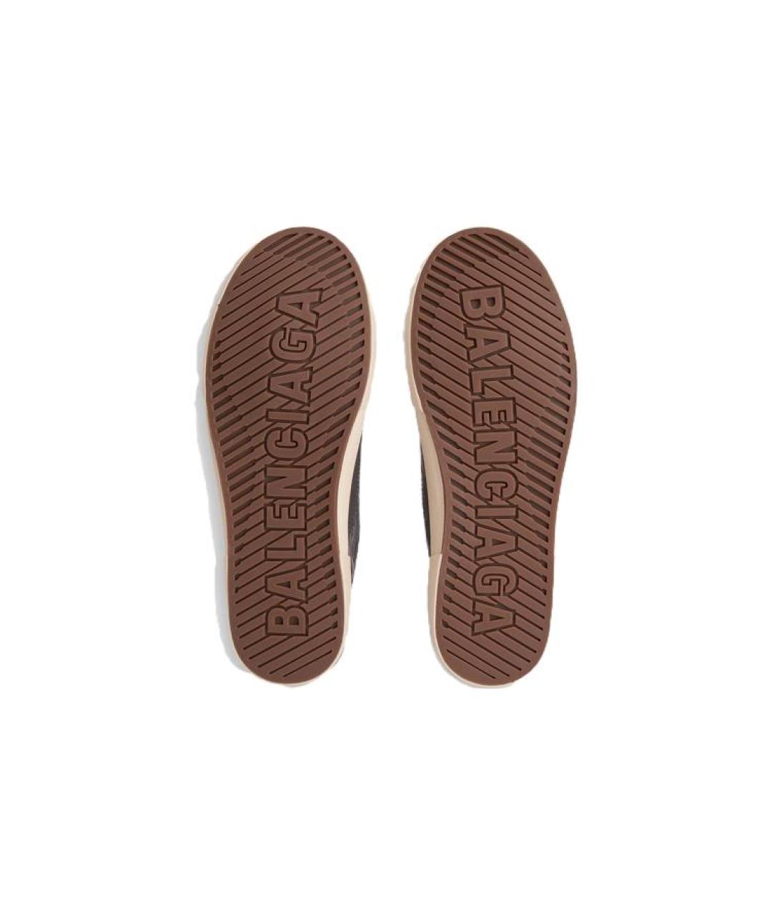 BALENCIAGA Коричневые высокие кроссовки / кеды, фото 7