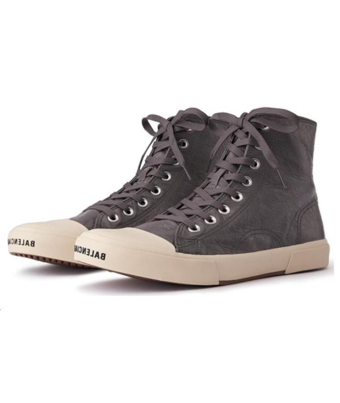 BALENCIAGA Коричневые высокие кроссовки / кеды, фото 3