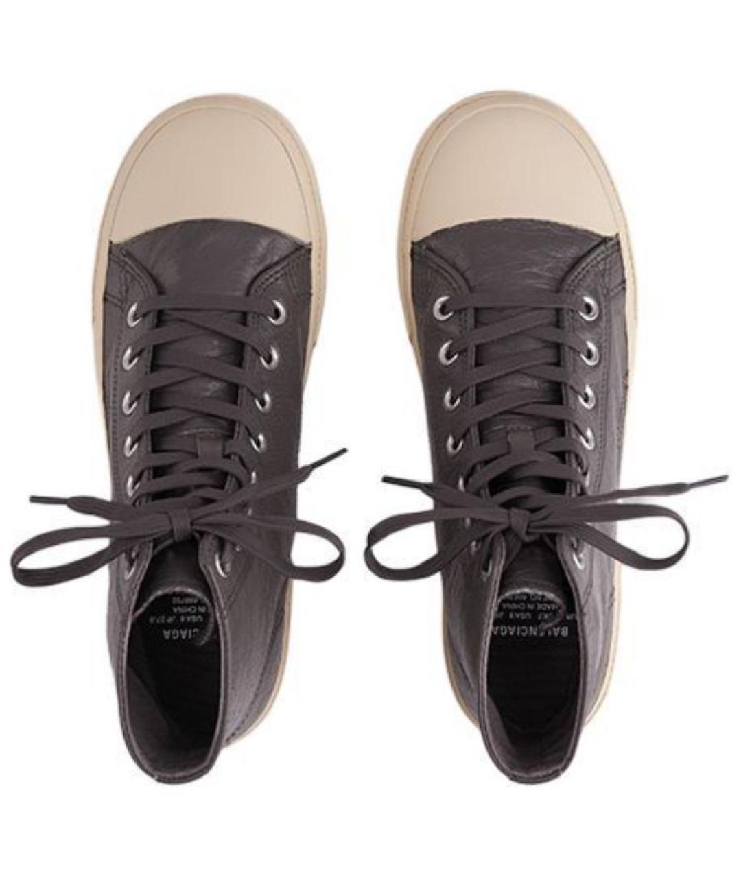 BALENCIAGA Коричневые высокие кроссовки / кеды, фото 5