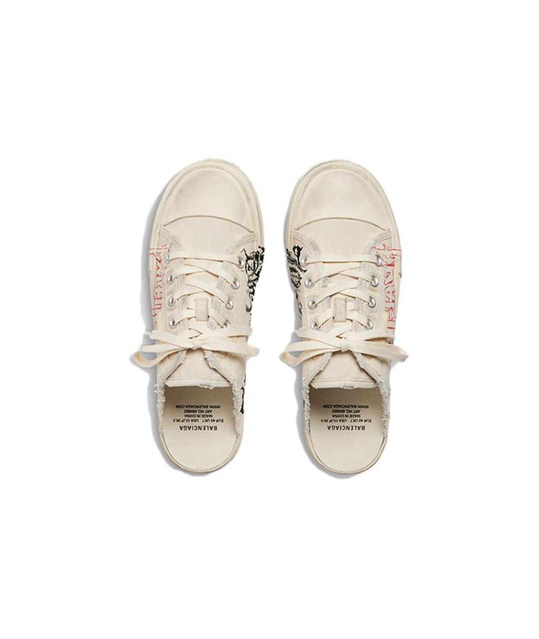 BALENCIAGA Белые мюли, фото 3