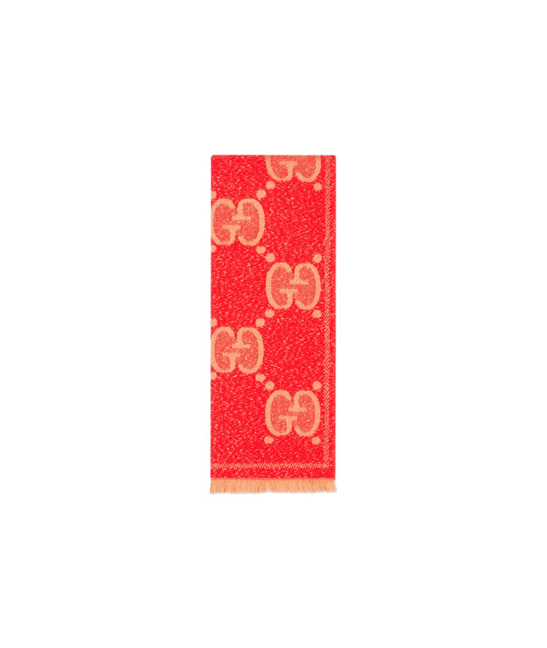 GUCCI Красный шарф, фото 2