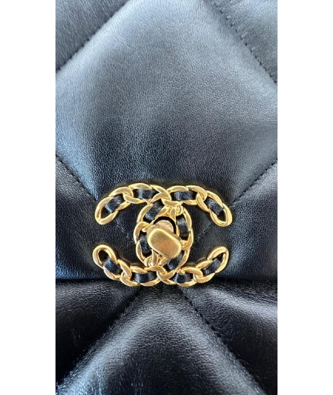 CHANEL Черная кожаная сумка через плечо, фото 4