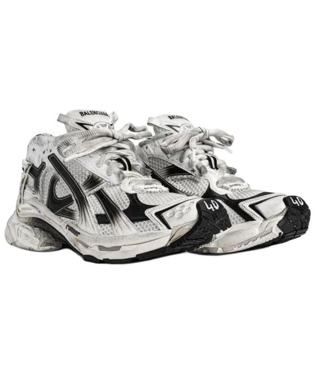 BALENCIAGA Белые кроссовки, фото 3