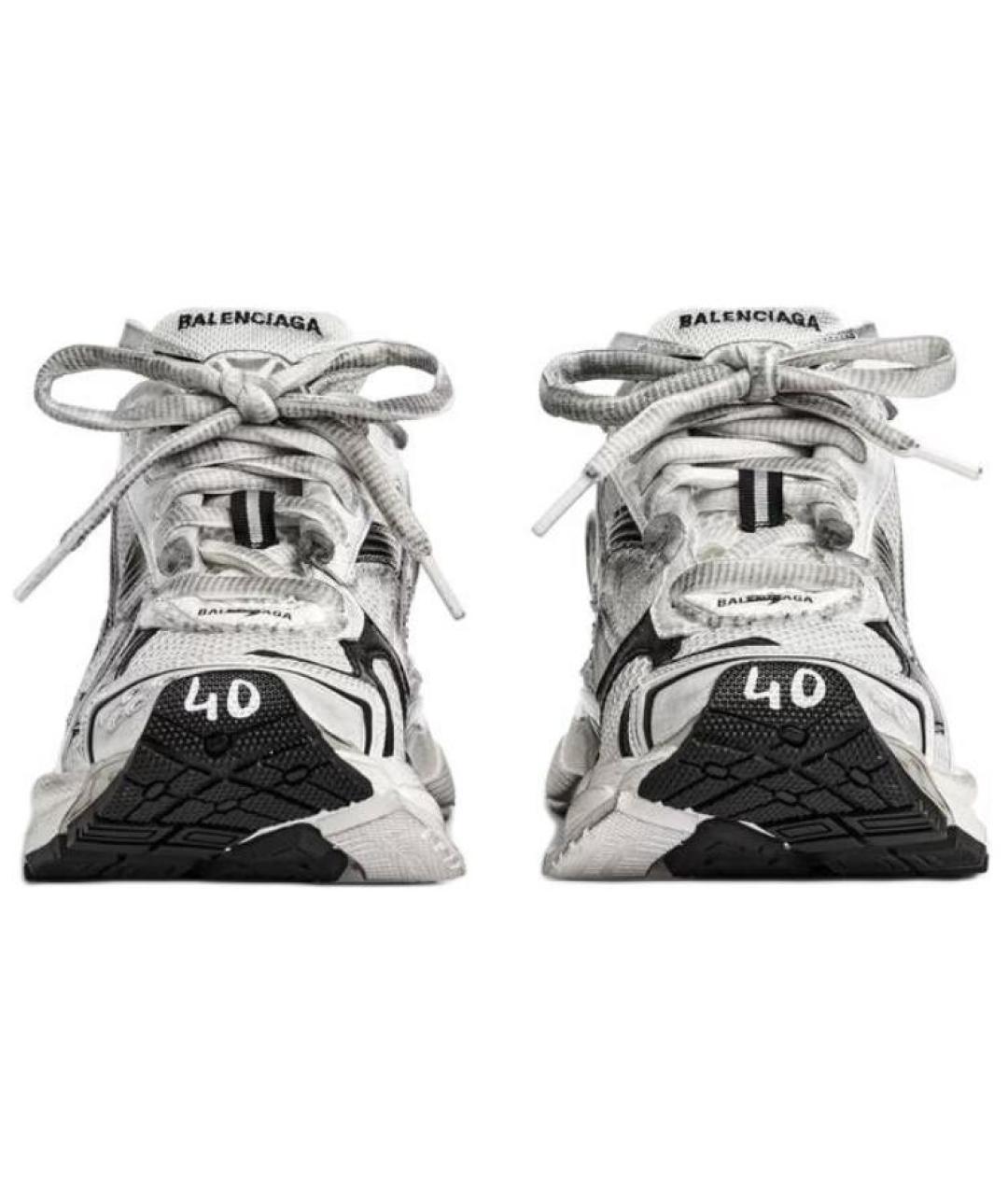 BALENCIAGA Белые кроссовки, фото 4