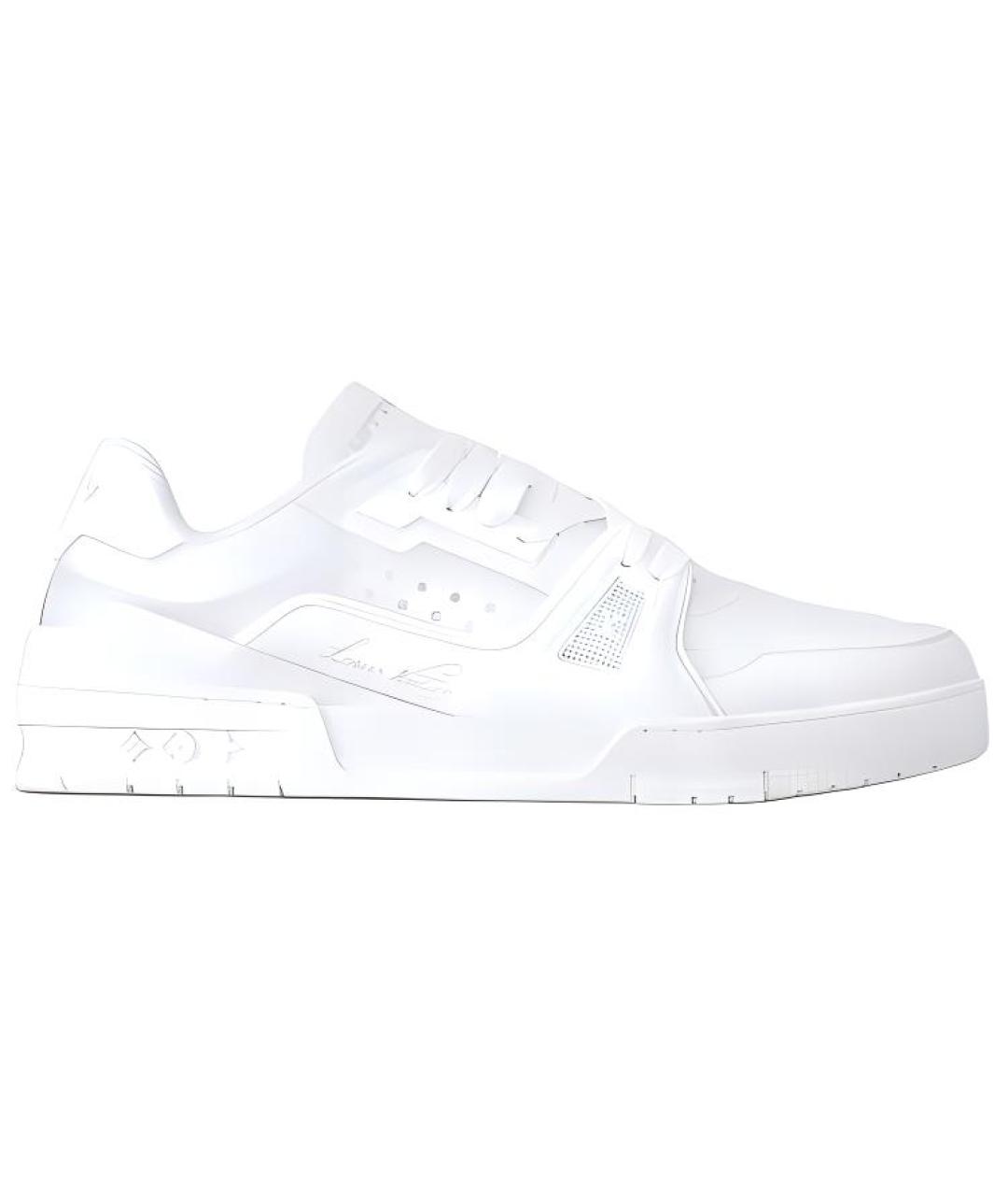 LOUIS VUITTON Белые низкие кроссовки / кеды, фото 2