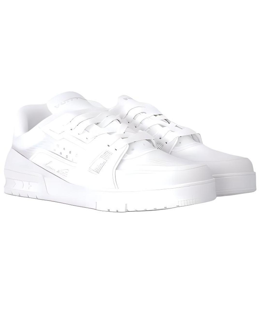 LOUIS VUITTON Белые низкие кроссовки / кеды, фото 3