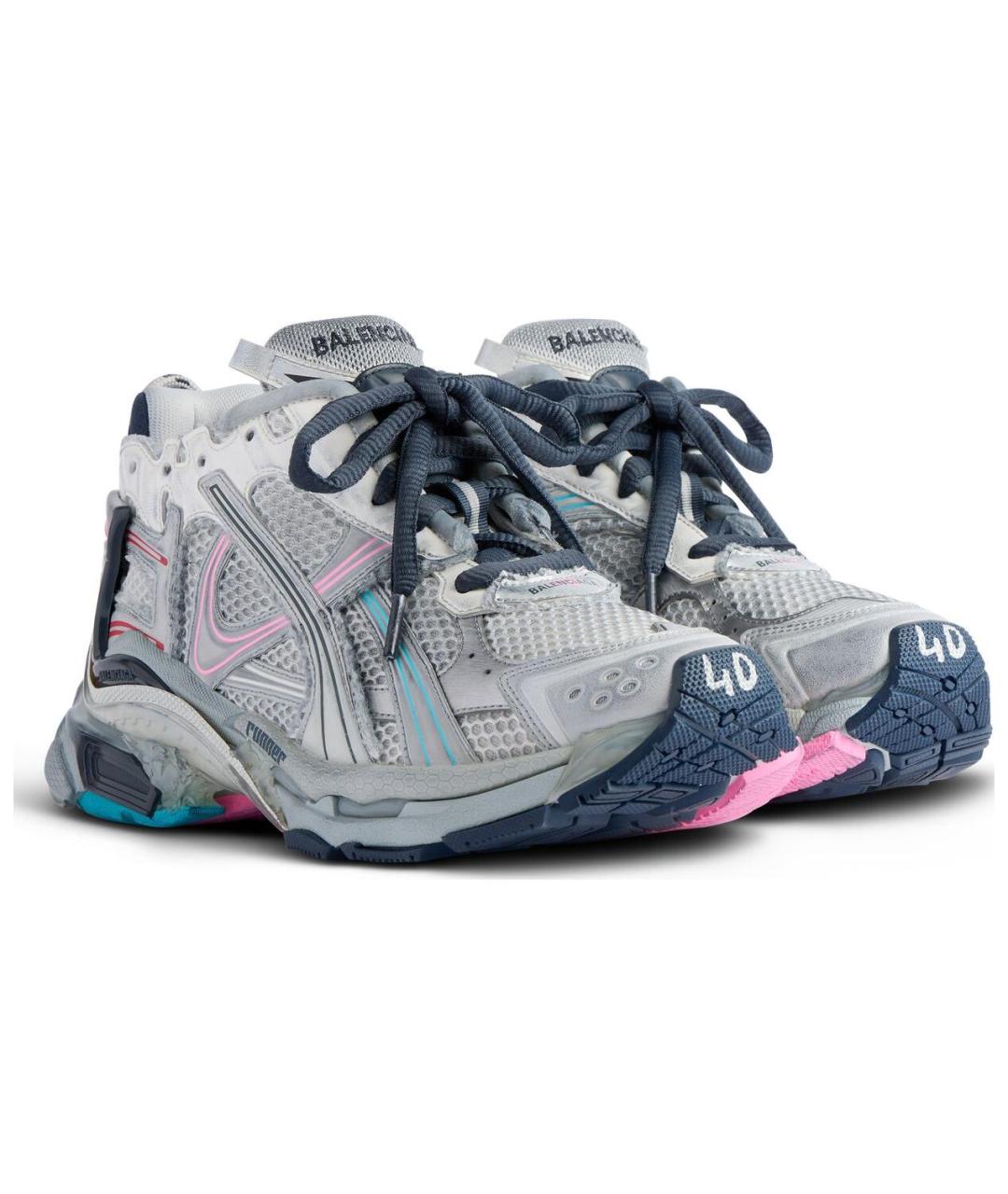 BALENCIAGA Серые кроссовки, фото 3