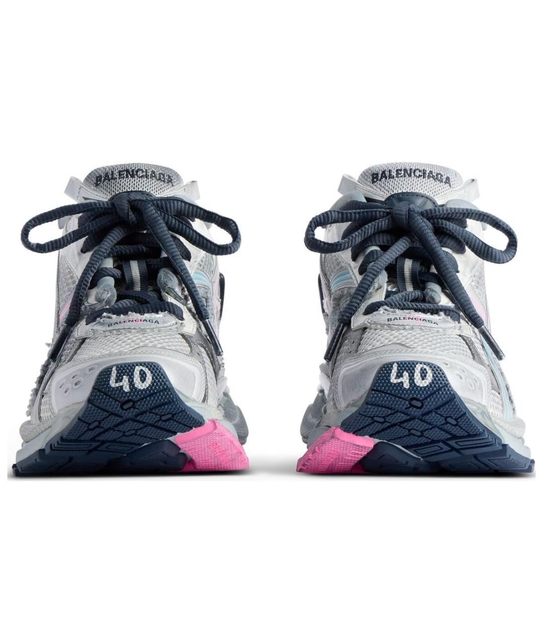 BALENCIAGA Серые кроссовки, фото 4