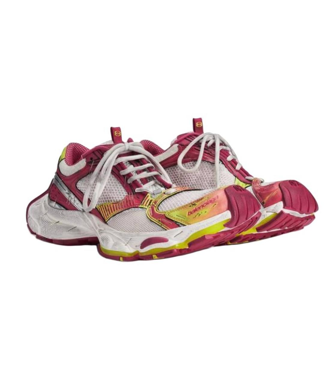 BALENCIAGA Красные низкие кроссовки / кеды, фото 3