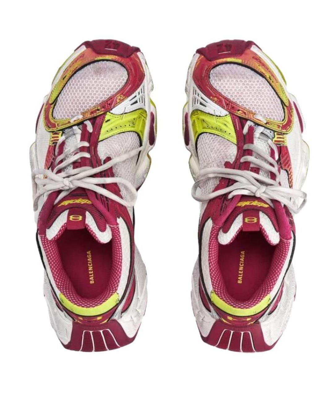 BALENCIAGA Красные низкие кроссовки / кеды, фото 4