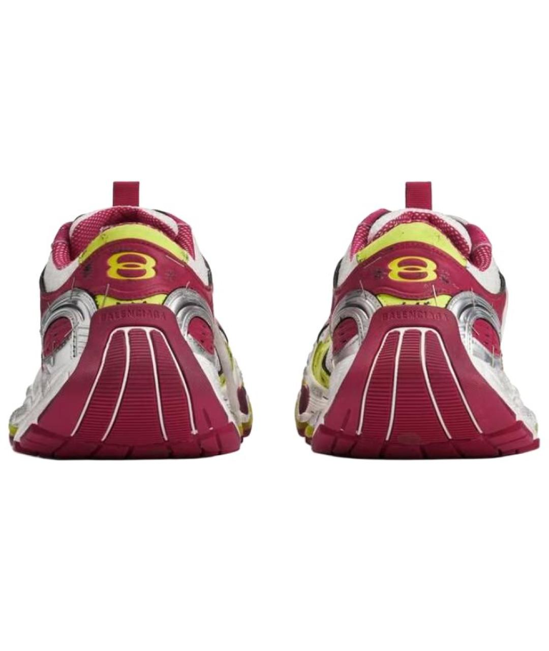 BALENCIAGA Красные низкие кроссовки / кеды, фото 5